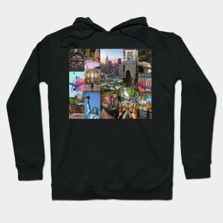 new york aesthetic collage Hoodie